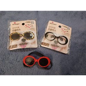 NWT! DOGGIE SUNGLASSES/GLASSES (SET OF 3)